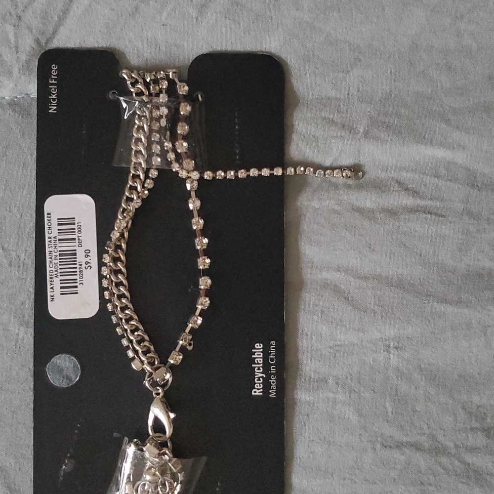 *As-is* *NWT* Hot Topic's Social Collision Star Chain Choker - Picture 13 of 16